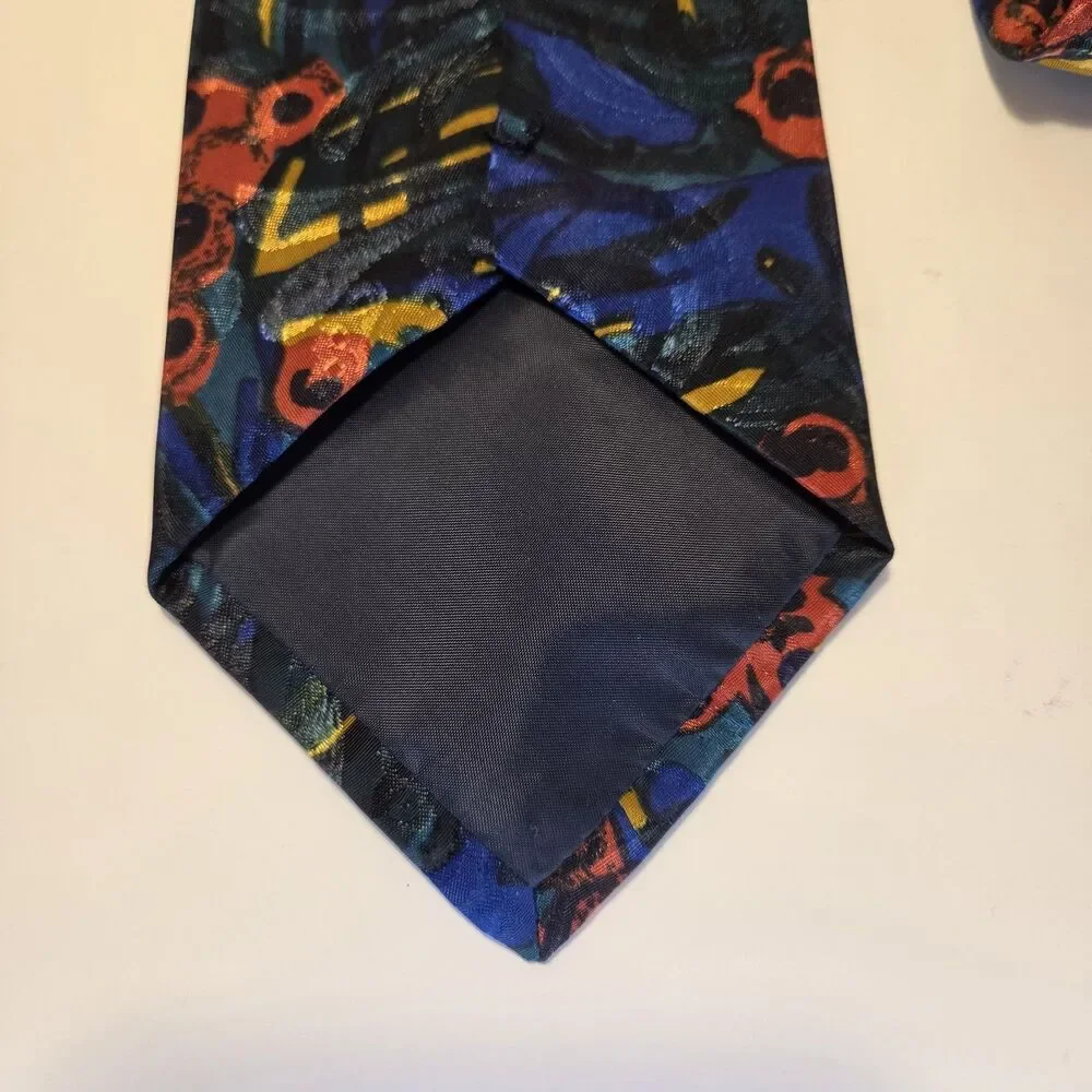Stefano Rossini Abstract Print 100% Silk Tie Vintage Men’s Silk Tie
